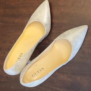 Silver Guess heels